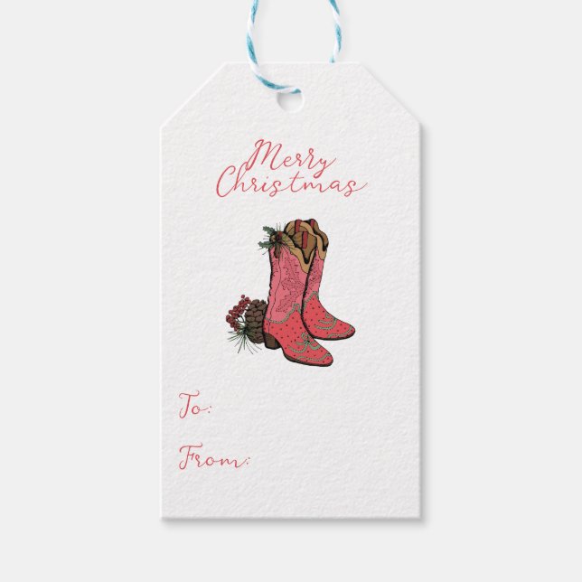 Vovó Ocidental Feliz Natal Para Dar Etiqueta De Pr (Frente)