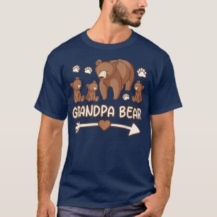 vovô ursinho para homens, vovô urso 3 camiseta