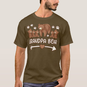 vovô ursinho para homens, vovô urso 4 camiseta