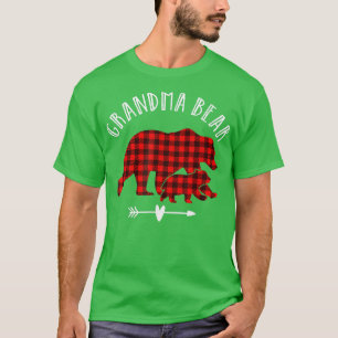 Vovó Urso Xadrez Vermelho Camisa Xadrez Vermelha M