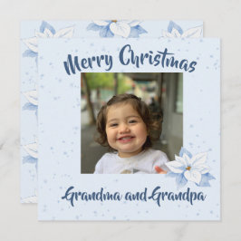 Vovós Foto de Natal Saudação Floral