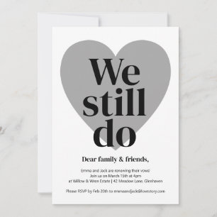 Vow Reneways Convite Simples Design