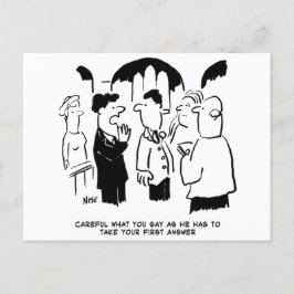 Vows de casamento - Cartão postal de primeira resp