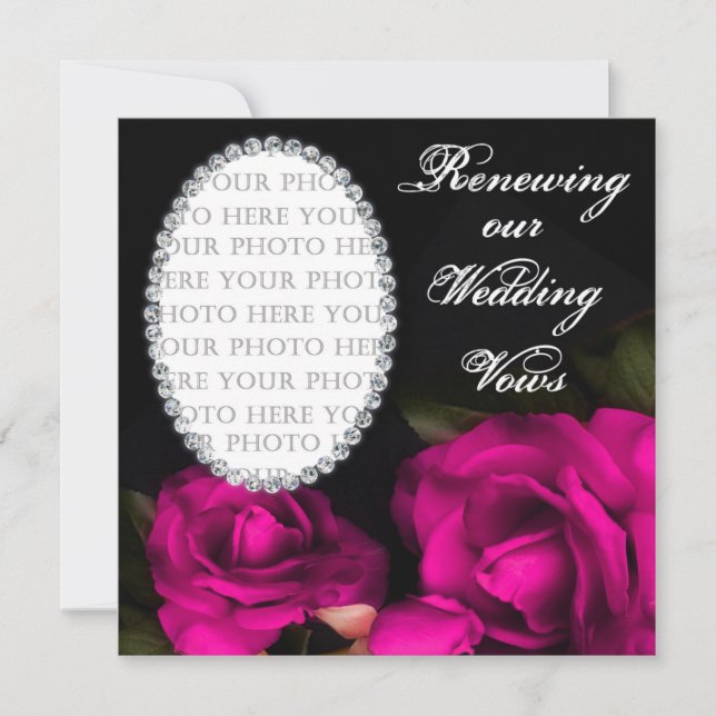 Vows de casamento renovados - Convite - Foto (Frente)