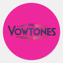 Vowtones - Etiquetas de logotipo (rosa)