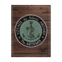 Voyage a bordo do cartão postal Artemis