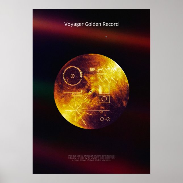 Voyager 1 - Registro de Ouro - poster (Frente)