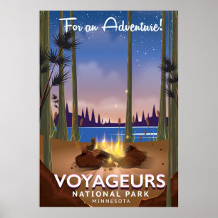 Voyageurs National Park poster de viagens Minnesot
