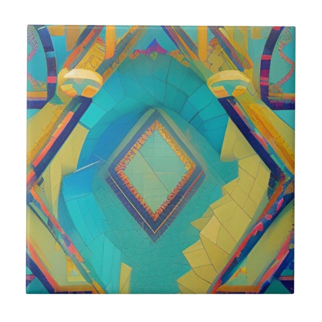 vozes de gatinho de mosaico marroquino abstrato tu (Frente)