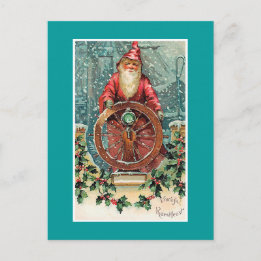 Vroolijk Kerstfeest Vintage Cartão de Natal Holand