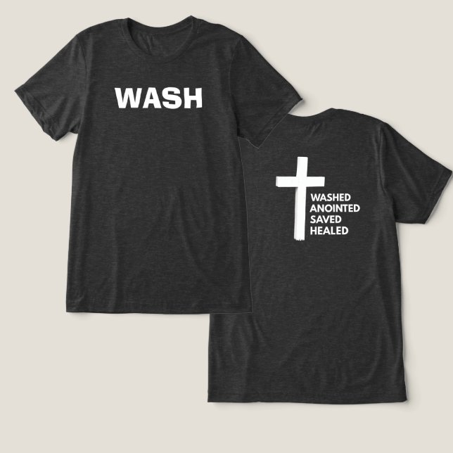 W.A.S.H. Christian Tee (Design Frente e Verso)