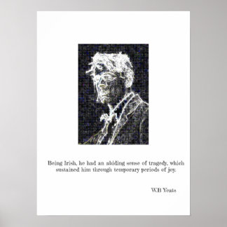 W.B Yeats Poster - Poesia Irlandesa