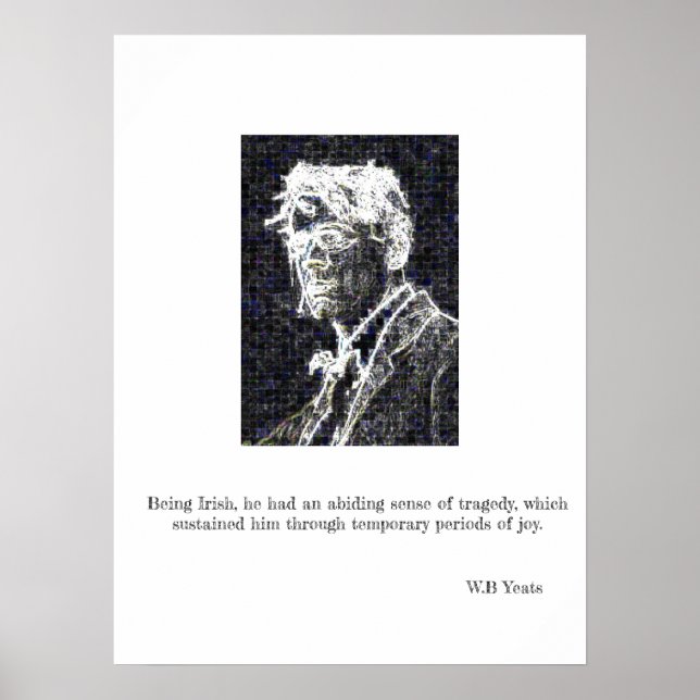 W.B Yeats Poster - Poesia Irlandesa (Frente)