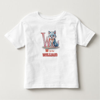 W é para William - Camiseta Personalizada para Cri