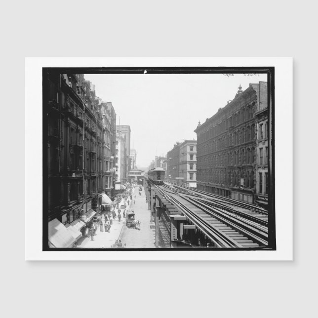 Wabash Ave., N. de Adams Rua, Chicago Vintage. (Frente)