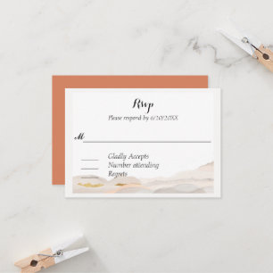 Wabi Sabi Watercolor Kanji RSVP