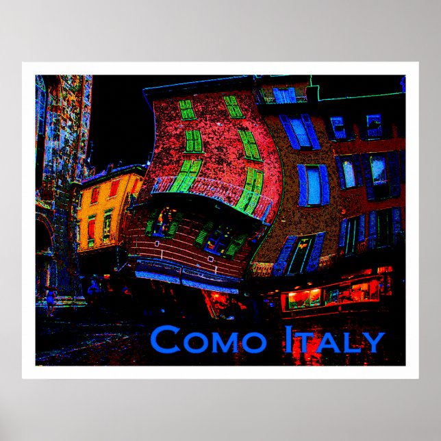 Wacky Travel Posters - Como Italy (Frente)