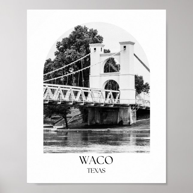 Waco Texas Arch Photo Impressão (Frente)