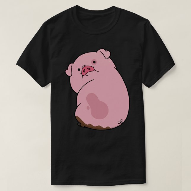 Waddles - Gravity Falls (porco) Pullover Hoodie (Frente do Design)