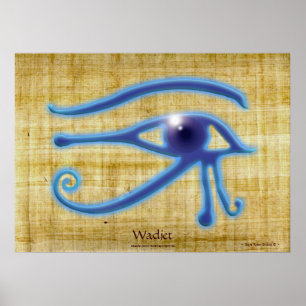 WADJET EYE Papyrus-efeito Egípcio Art Impressão