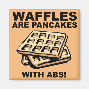 Waffles Pancakes Com Imã de geladeira Engraçada 