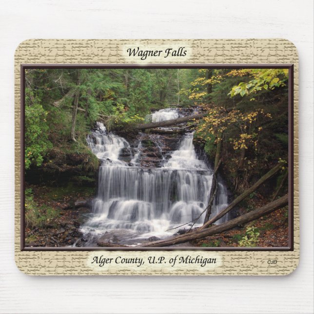 Wagner Falls enquadrado no Mousepad (Frente)