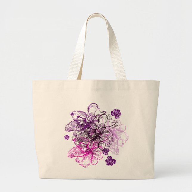 Wahine Lace Hawaiian Orchid Bolsas (Frente)