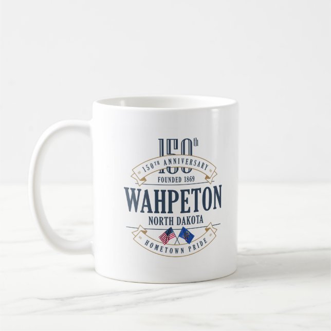 Wahpeton, North Dakota, 150th Anniv. Caneca de (Esquerda)