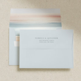 Wailea Ocean Watercolor Casamento Pré-Endereçado