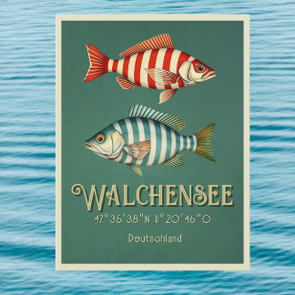 Walchensee Lake Walchen Alemanha — Cartão postal