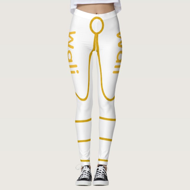 Wali em letras douradas leggings (Frente)