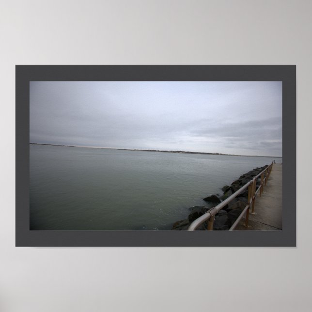 Walking Path by Ocean Poster (Frente)