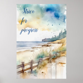 Wall Art Motivation Watercolor Poster 4