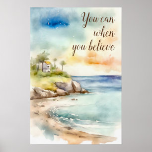 Wall Art Motivation Watercolor Poster 5