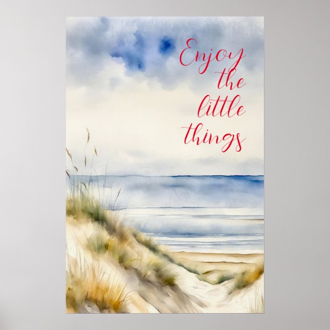 Wall Art Motivation Watercolor Poster 6 (Frente)