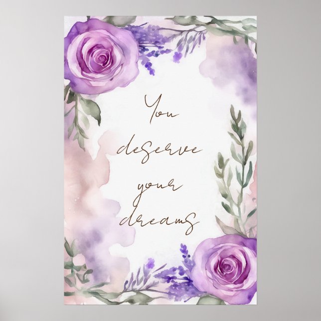 Wall Art Motivation Watercolor Poster 9 (Frente)