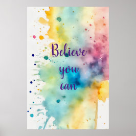 Wall Art Motivational Watercolor Poster 10