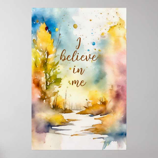 Wall Art Motivational Watercolor Poster 16 (Frente)