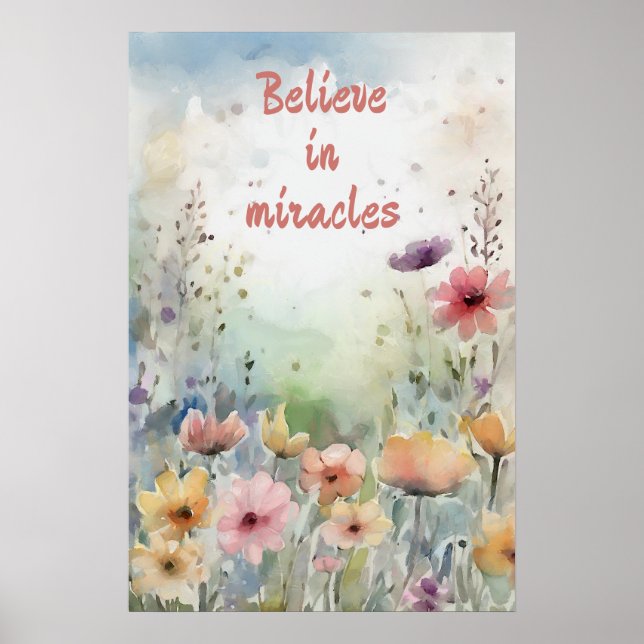 Wall Art Motivational Watercolor Poster 20 (Frente)