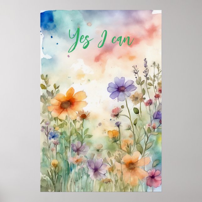 Wall Art Motivational Watercolor Poster 35 (Frente)
