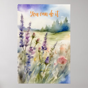 Wall Art Motivational Watercolor Poster 40