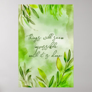 Wall Art Motivational Watercolor Poster 54