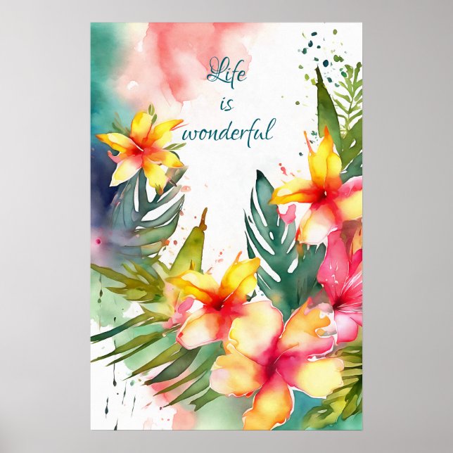 Wall Art Motivational Watercolor Poster 81 (Frente)