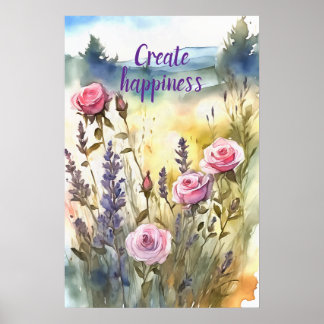 Wall Art Motivational Watercolor Poster 98