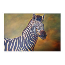Wall Art Zebra Close