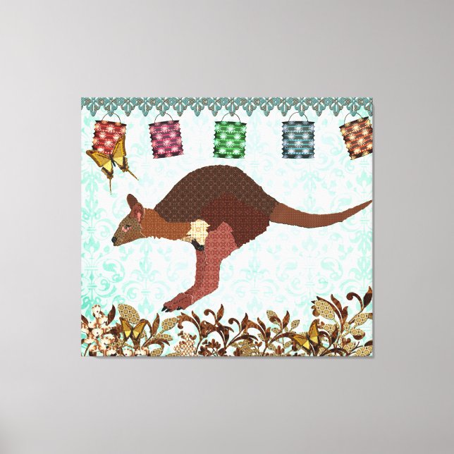 Wallaby Blue Misty Day Canvas Art (Frente)