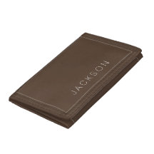 Wallet - Nome Personalizado Brown