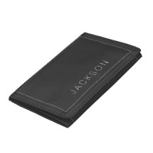 Wallet - Nome Personalizado de Preto
