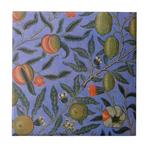 Wallpaper colorido azul William Morris Pomegranate
