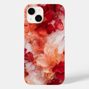 Wallpaper de Capa de telefone Floral Vermelha